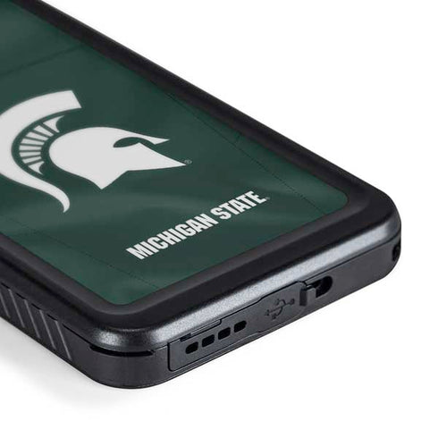 Michigan State University Green Jersey Galaxy S24 Plus Waterproof Case
